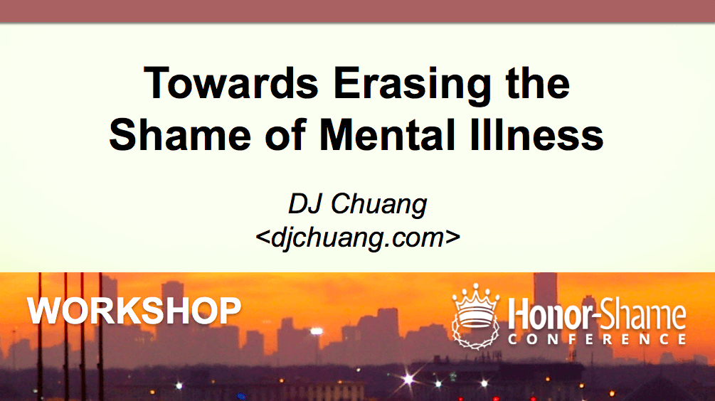 Towards Erasing the Shame of Mental Illness
