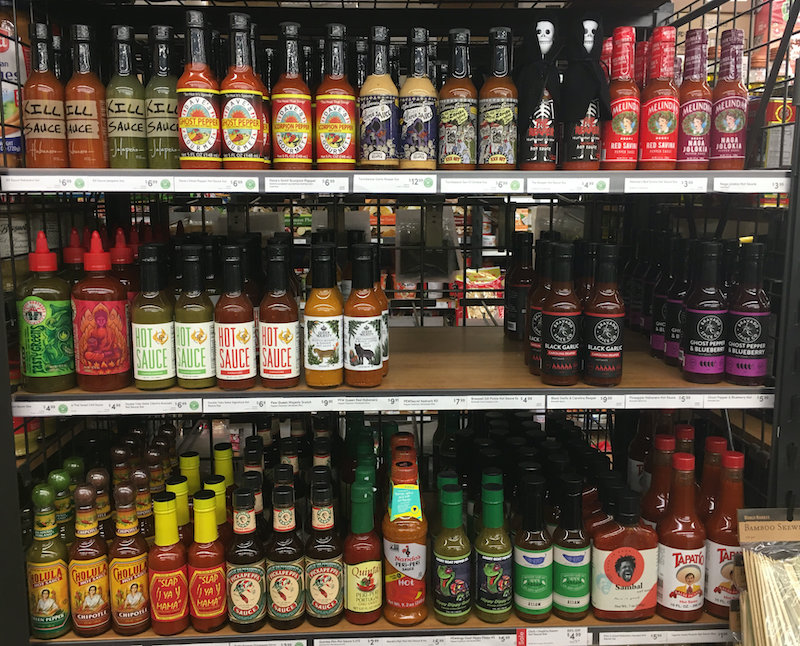 Cost Plus Whole Market has hot sauces