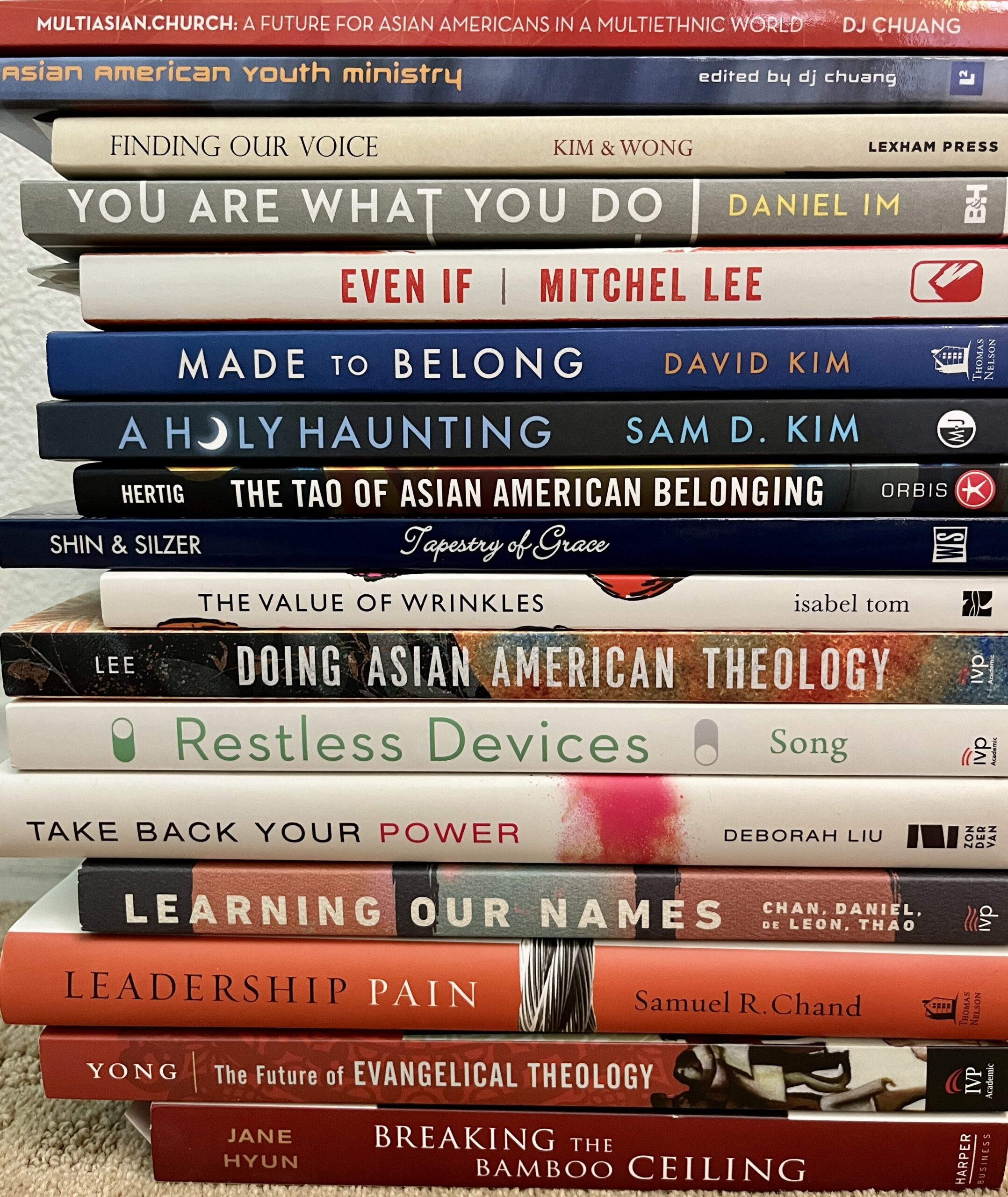 a Big List of Books authored by Asian American Christians